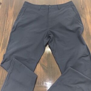 SKYR Tricot Dynasty Slim Fit Pants Mens 36x30 Navy Zip Pockets Moisture Wicking